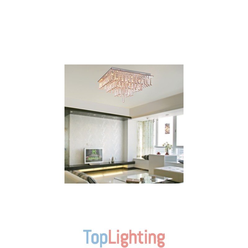 Modern Contemporary Crystal Others Flush Mount