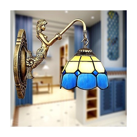 Europe Type Restoring Ancient Ways Wall Lamp Creative Mediterranean Glass Lights Europe Type Restoring Ancient Ways Wall Lamp Creative Mediterranean Glass Lights