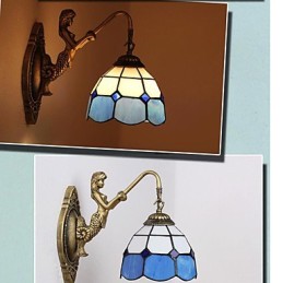Europe Type Restoring Ancient Ways Wall Lamp Creative Mediterranean Glass Lights