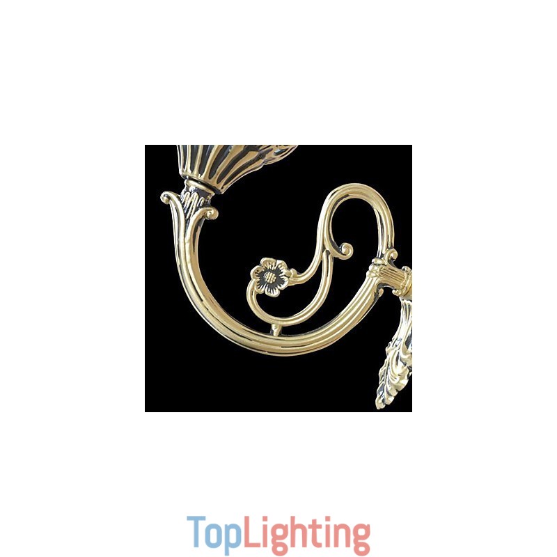 Bronze Wall Sconces Lights Moire Glass European Retro Classic 220V