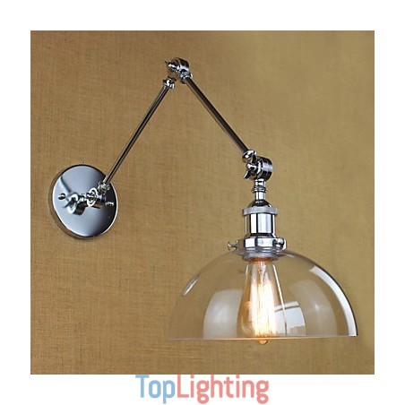 Chrome Glass Telescopic Retro Wall Lamp Chrome Glass Telescopic Retro Wall Lamp