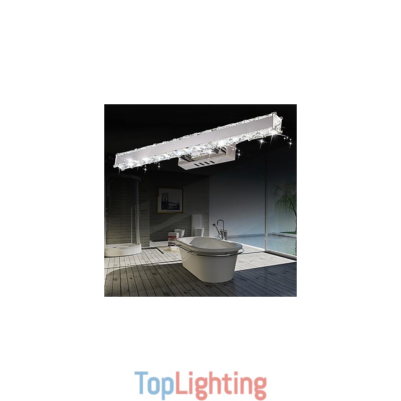 Crystal Bathroom Lighting Modern Contemporary Metal