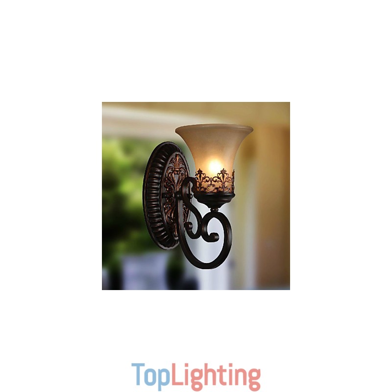 Vintage Wall Lamps 1 Light with Resin Material Glass Shade Bed Room Living Room Hallway Lights