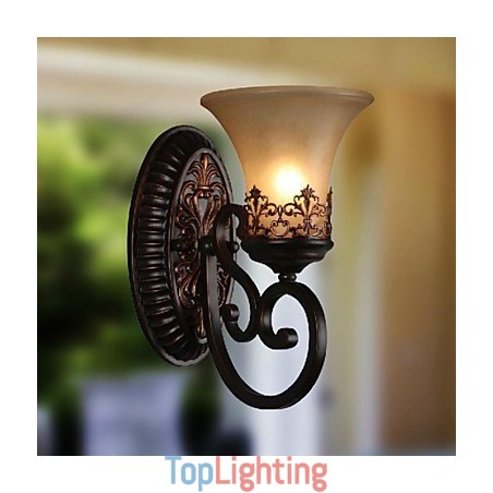 Vintage Wall Lamps 1 Light with Resin Material Glass Shade Bed Room Living Room Hallway Lights Vintage Wall Lamps 1 Light with Resin Material Glass Shade Bed Room Living Room Hallway Lights