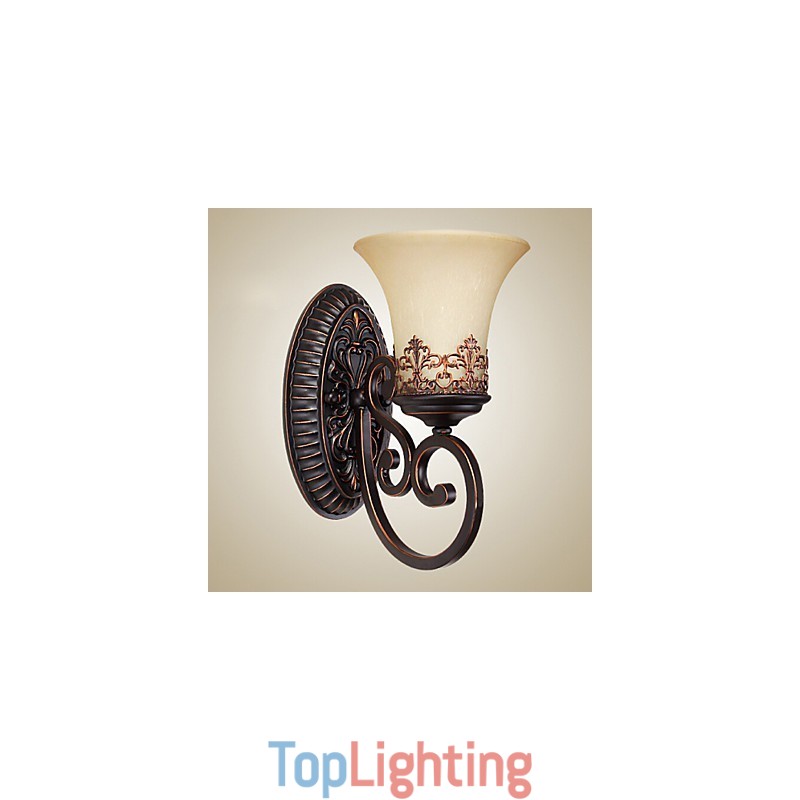 Vintage Wall Lamps 1 Light with Resin Material Glass Shade Bed Room Living Room Hallway Lights