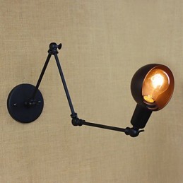 Personality Long Arm Adjustable Angle Bar Three Retro Living Room Lamps Lighting Decorative Wall Sconce