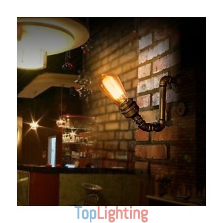 American Village Loft Industrial Edison Style Vintage Wall Light Lamp Retro Water Pipe Lamp Wall Sconce American Village Loft Industrial Edison Style Vintage Wall Light Lamp Retro Water Pipe Lamp Wall Sconce