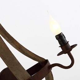 Mini Style Wall Sconces Rustic Lodge Wood Bamboo