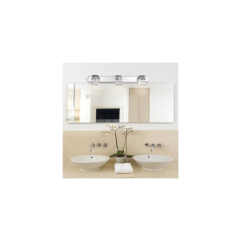 Wall Sconces Bathroom Lighting Wall Washers Crystal Mini Style Modern Contemporary Metal