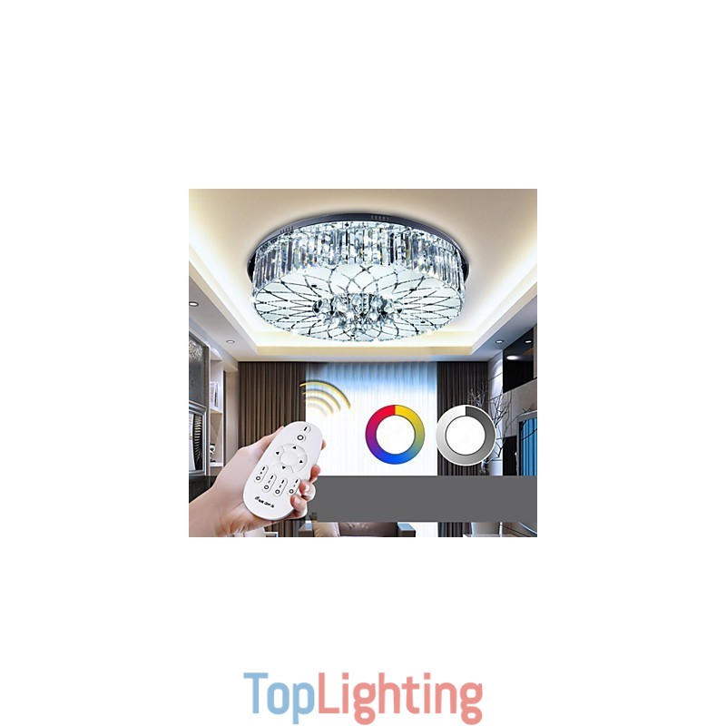 Flush Mount Crystal Modern Contemporary Metal