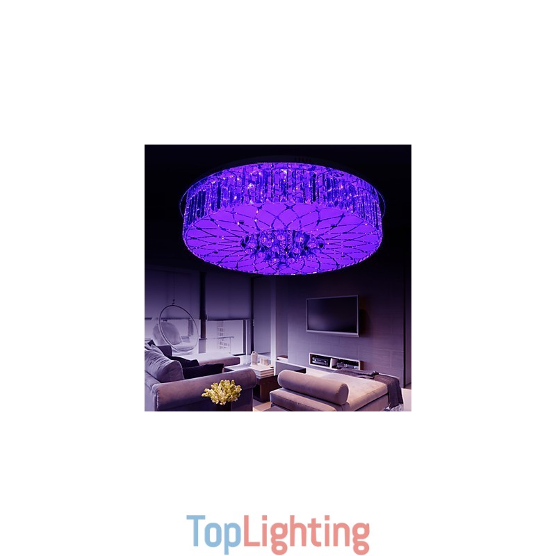 Flush Mount Crystal Modern Contemporary Metal