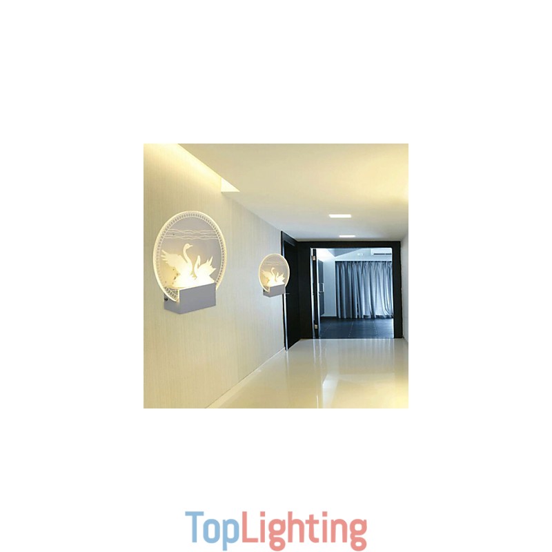 Acrylic Wall Lamp PVC Lamp Light Modern Contemporary Metal