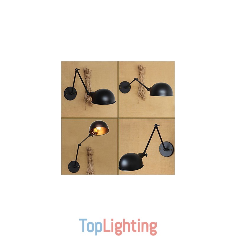 Industrial Style Retro Double Long Arm a Simple Personality Ills Bedside Dining Decorative Wall Sconce