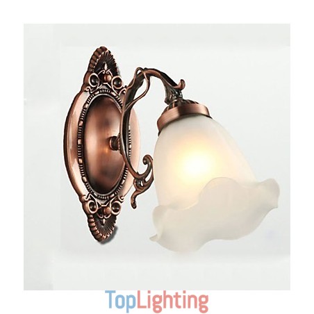 Retro Glass Simple European Modern Elegance Wrought Iron Wall Lamp Light Retro Glass Simple European Modern Elegance Wrought Iron Wall Lamp Light