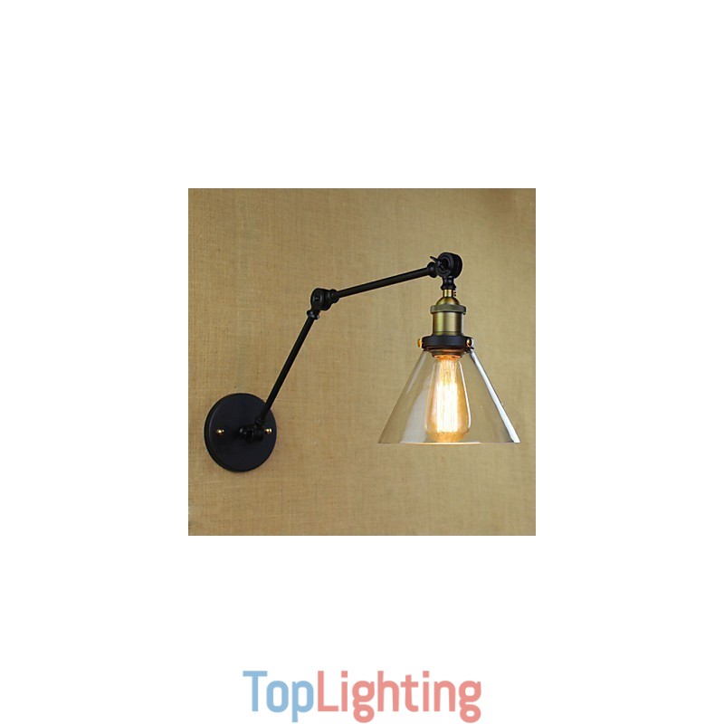 Mediterranean Village Retro Pastoral Glass Decorative Wall Sconce Clothing Store Restaurant Coffee