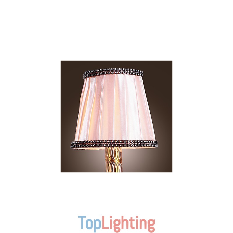 Elegant Crystal Wall Light in Pink