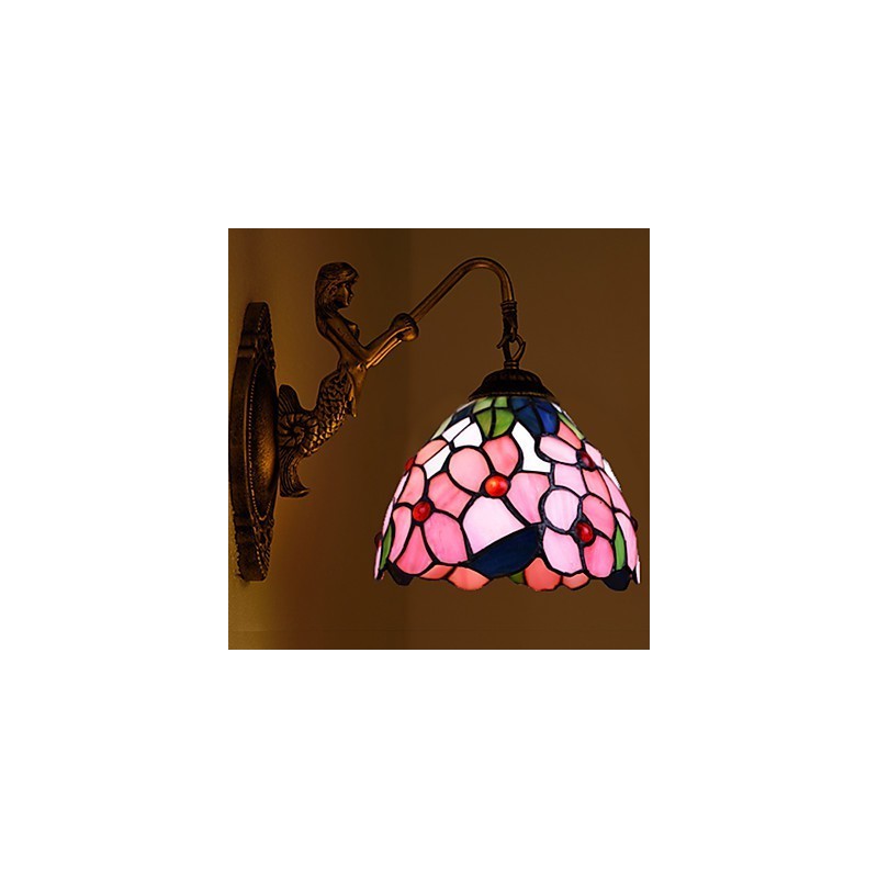 European Contracted Rural Creative Wrought Iron Wall Lamp Lights