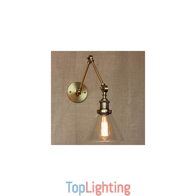 Industrial Style Retro Vintage Stores Bedroom Modern Church Hall Decorated Bronze Wall Sconce