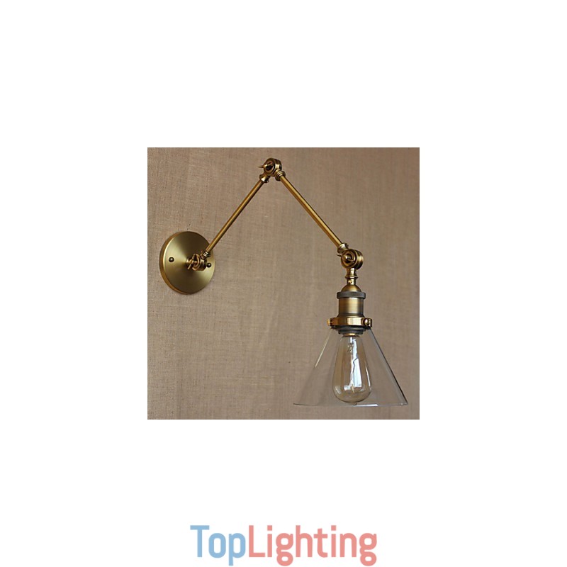 Industrial Style Retro Vintage Stores Bedroom Modern Church Hall Decorated Bronze Wall Sconce