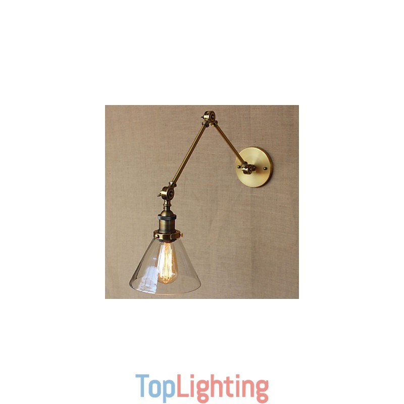 Industrial Style Retro Vintage Stores Bedroom Modern Church Hall Decorated Bronze Wall Sconce