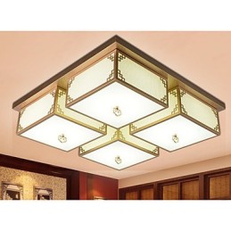A Chinese Style Lamps Iron Ceiling Lighting Atmosphere A