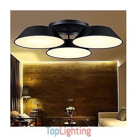 Flush Mount 3 Lights Metal Acrylic Simple Modern Flush Mount 3 Lights Metal Acrylic Simple Modern