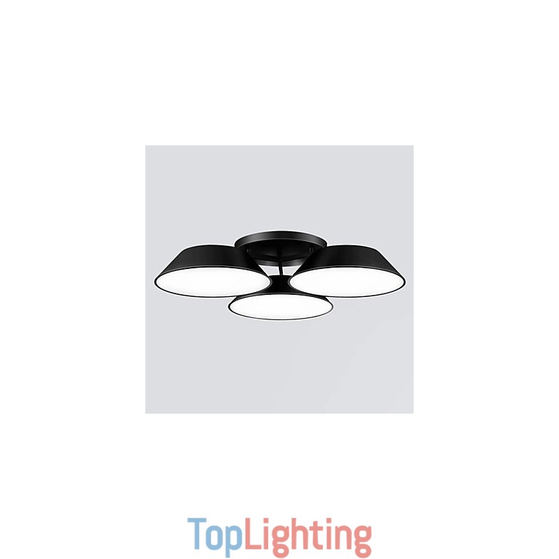 Flush Mount 3 Lights Metal Acrylic Simple Modern