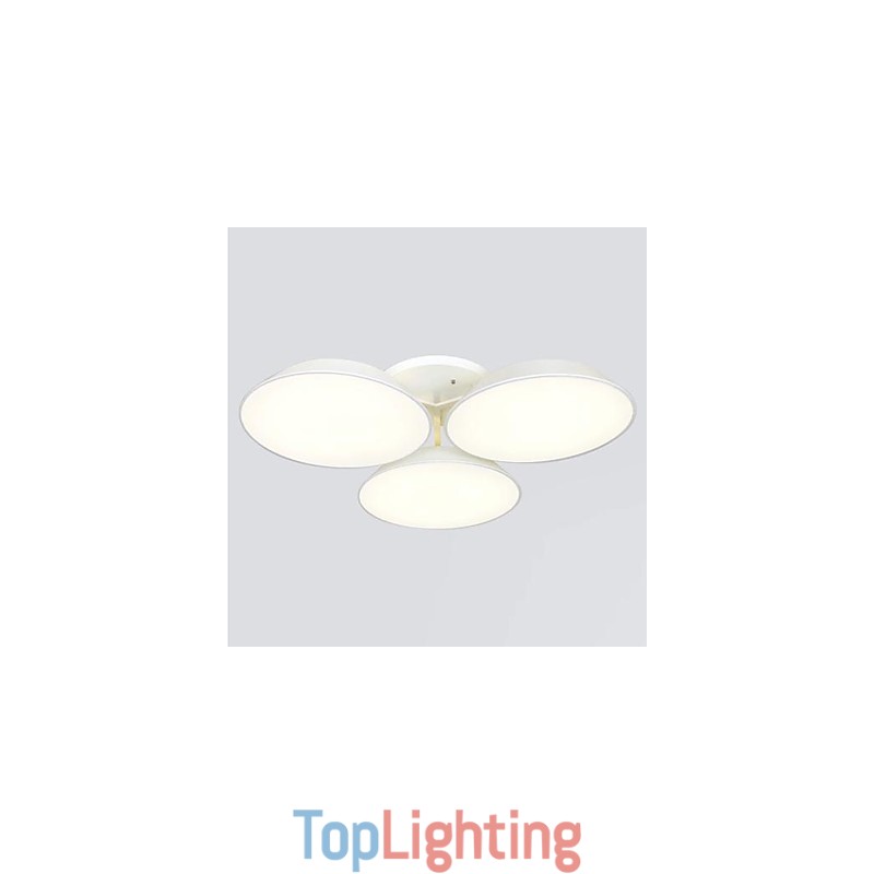 Flush Mount 3 Lights Metal Acrylic Simple Modern