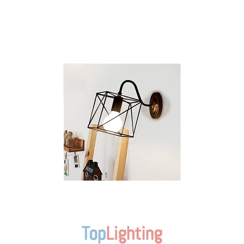American Industry Wall Lamps Nostalgic Vintage Lron Loft Aisle Wall Lamp For Balcony