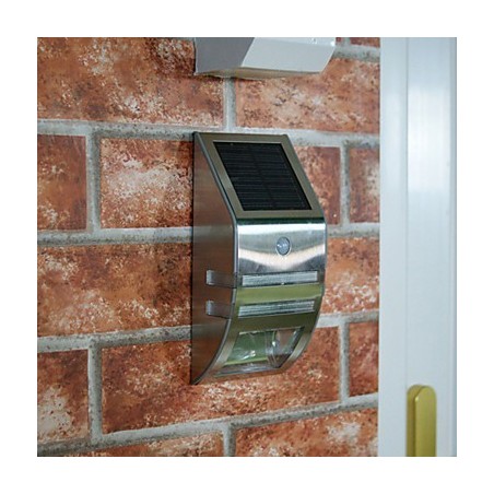 Solar White Wall Light With PIR Motion Sensor Solar White Wall Light With PIR Motion Sensor