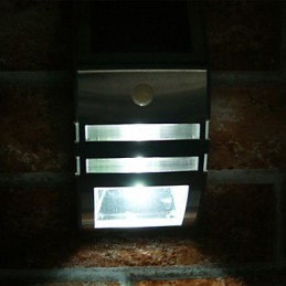 Solar White Wall Light With PIR Motion Sensor