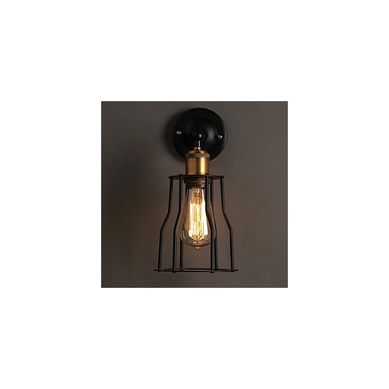 Creative The Head Of A Bed Titanium Metal Wall Lamp Light