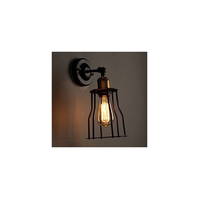 Creative The Head Of A Bed Titanium Metal Wall Lamp Light