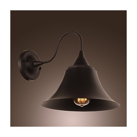 Artistic Wall Light with Retro Metal Shade and Bracket Artistic Wall Light with Retro Metal Shade and Bracket