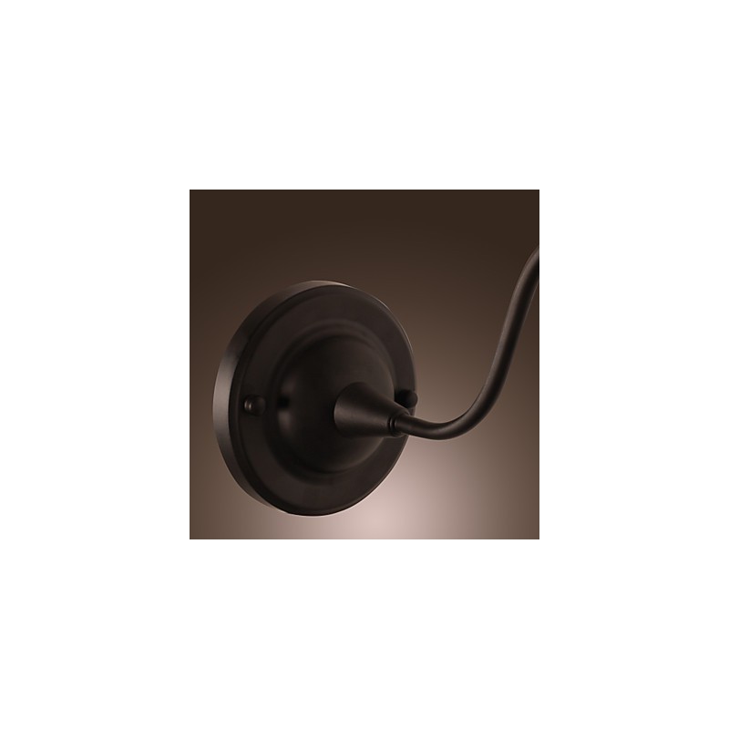 Artistic Wall Light with Retro Metal Shade and Bracket