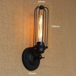 Retro Minimalist Industrial Bedside Aisle Stairs Balcony Decorative Wall Sconce