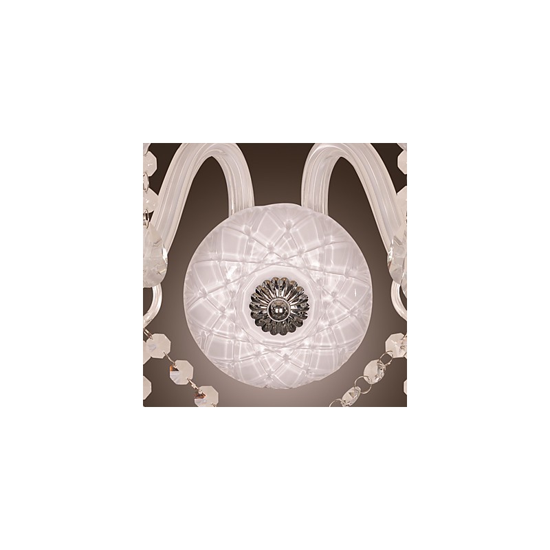 Crystal Wall Light with 2 Lights in Candle Bulb