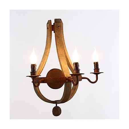 Mini Style Wall Sconces Rustic Lodge Wood Bamboo Mini Style Wall Sconces Rustic Lodge Wood Bamboo