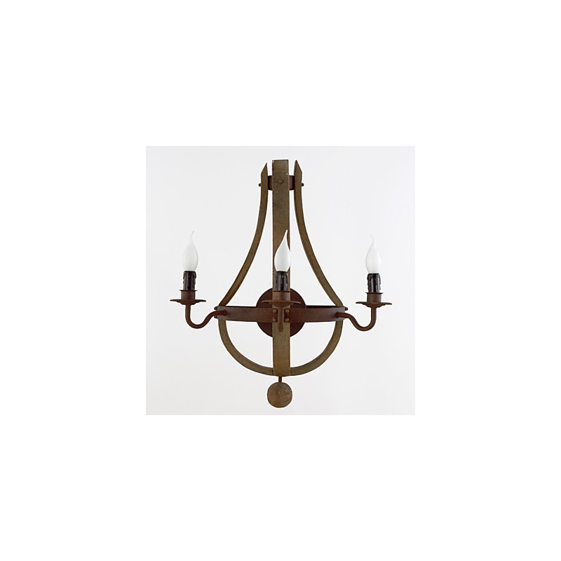 Mini Style Wall Sconces Rustic Lodge Wood Bamboo