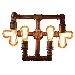 Retro Bar Iron Wall Sconces Mini Style Rustic Lodge Metal