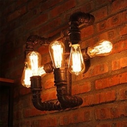 Retro Bar Iron Wall Sconces Mini Style Rustic Lodge Metal