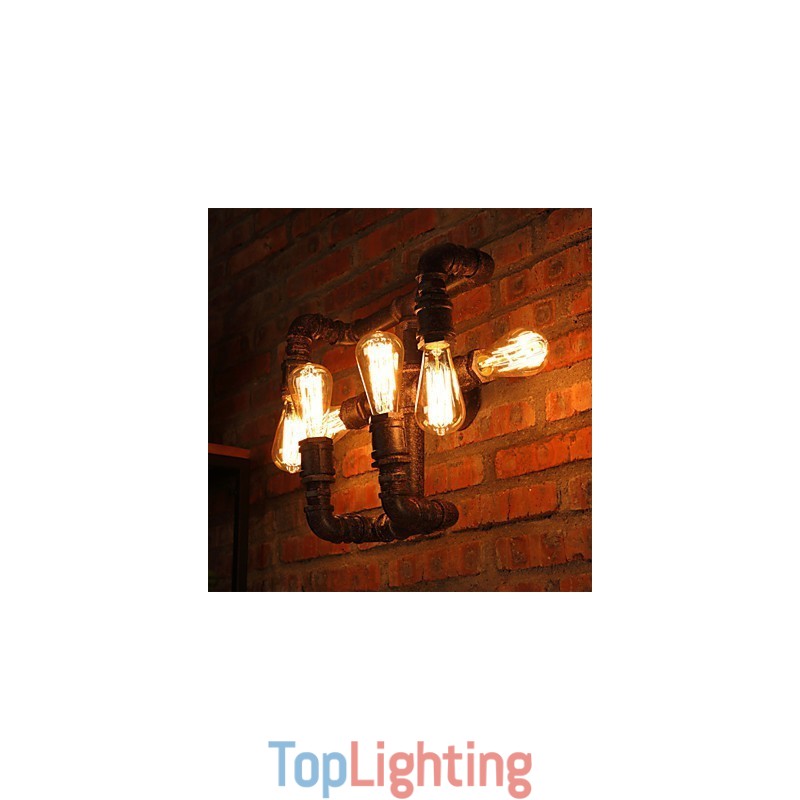 Retro Bar Iron Wall Sconces Mini Style Rustic Lodge Metal