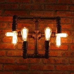 Retro Bar Iron Wall Sconces Mini Style Rustic Lodge Metal