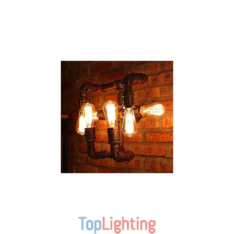 Retro Bar Iron Wall Sconces Mini Style Rustic Lodge Metal