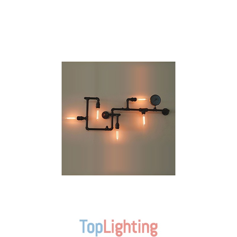 Wall Sconces 5 Light Water Pipe Iron Mini Style Industrial Style Country Metal