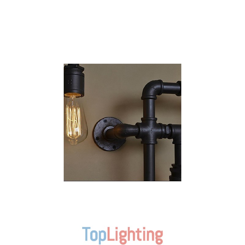Wall Sconces 5 Light Water Pipe Iron Mini Style Industrial Style Country Metal