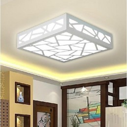 Modern Contemporary Traditional Classic Wood Bamboo Flush Mount
