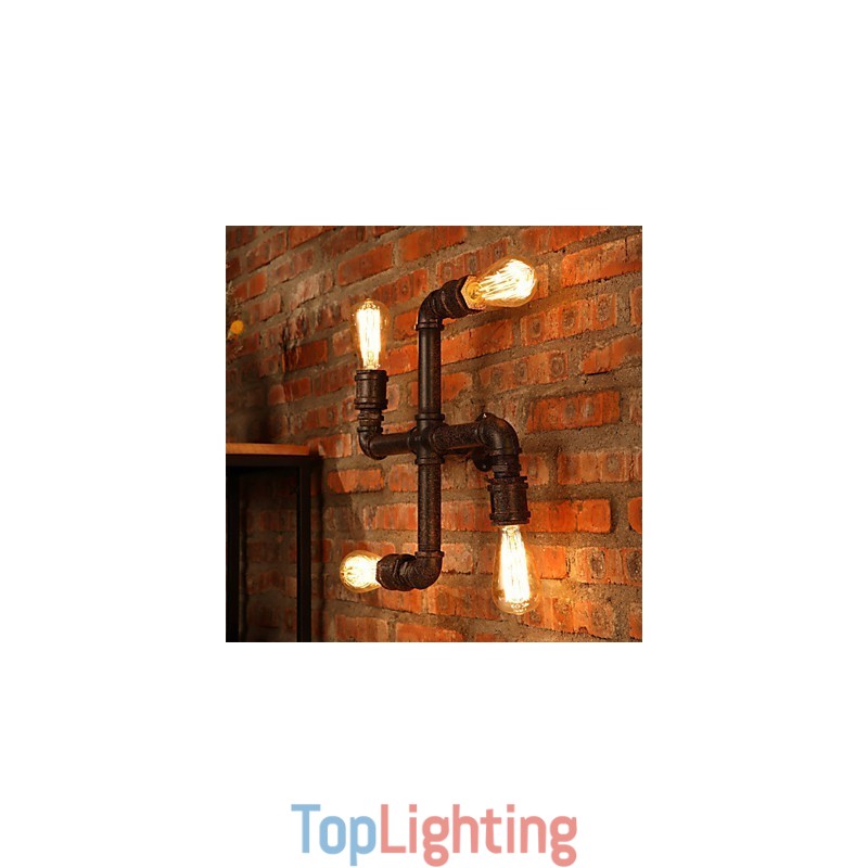 Retro Bar Iron Wall Sconces Mini Style Rustic Lodge Metal