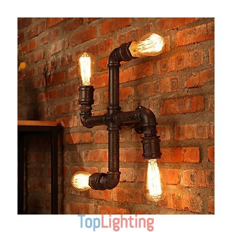 Retro Bar Iron Wall Sconces Mini Style Rustic Lodge Metal Retro Bar Iron Wall Sconces Mini Style Rustic Lodge Metal