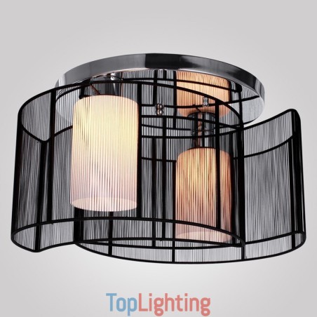 Ceiling Light Modern Design 2 Lights Black Ceiling Light Modern Design 2 Lights Black